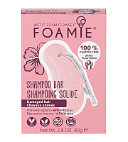 Foamie Hibiskiss - Твердый шампунь для поврежденных волос 80 г